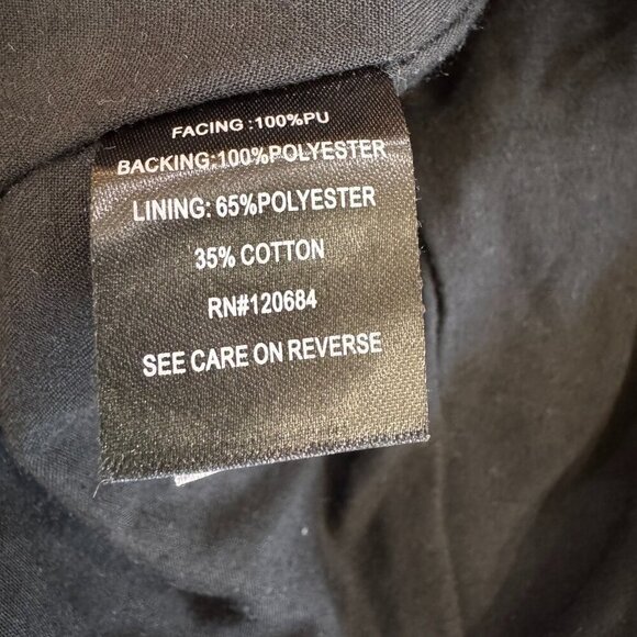 Torrid Black Coated Studio Luxe Ponte Faux Leather Skater Mini Skirt Size 14 - Picture 8 of 8